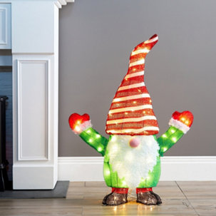 Festive Indoor Outdoor Large Pre-lit Gnome - 818847