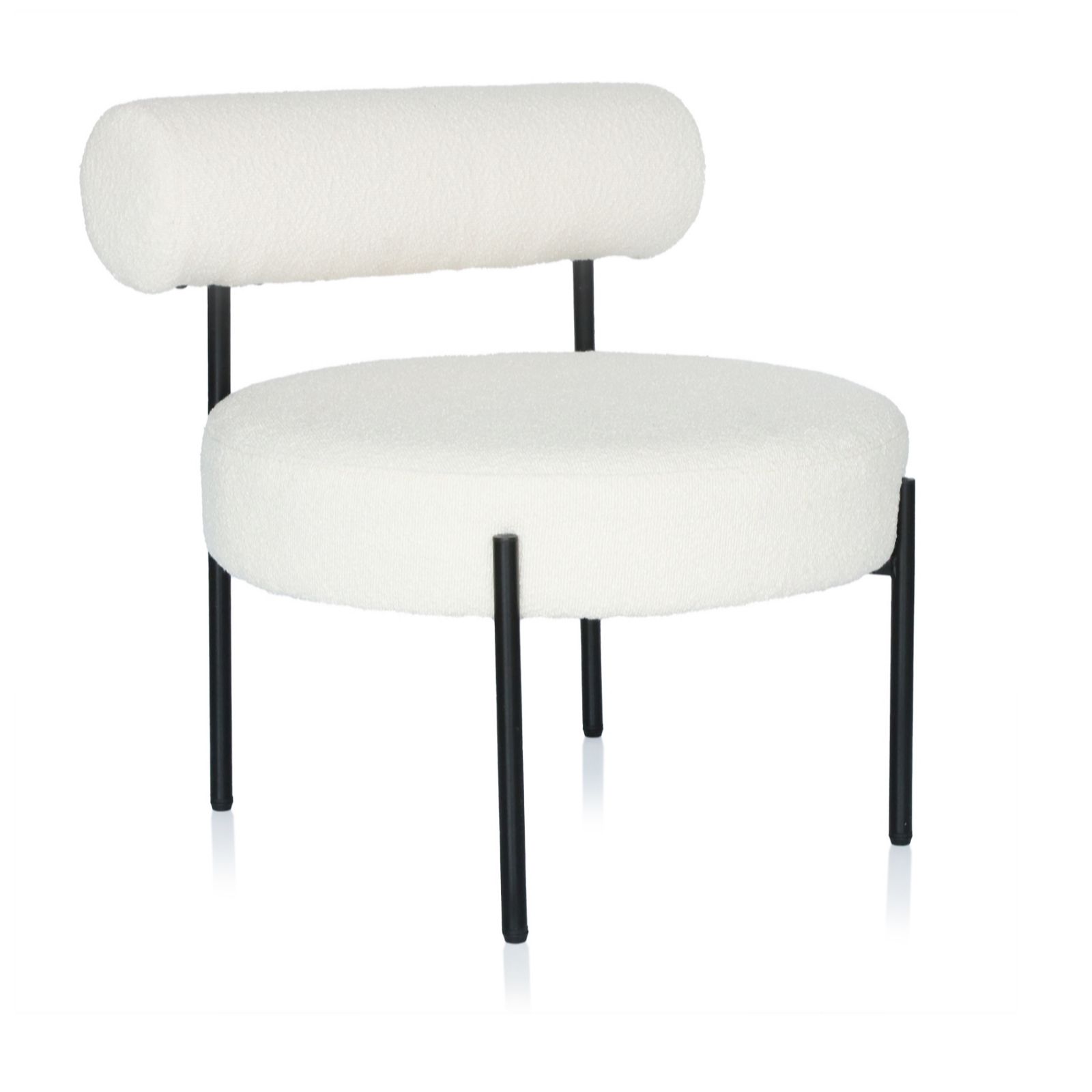 Home Stories Boucle Bolster Accent Chair