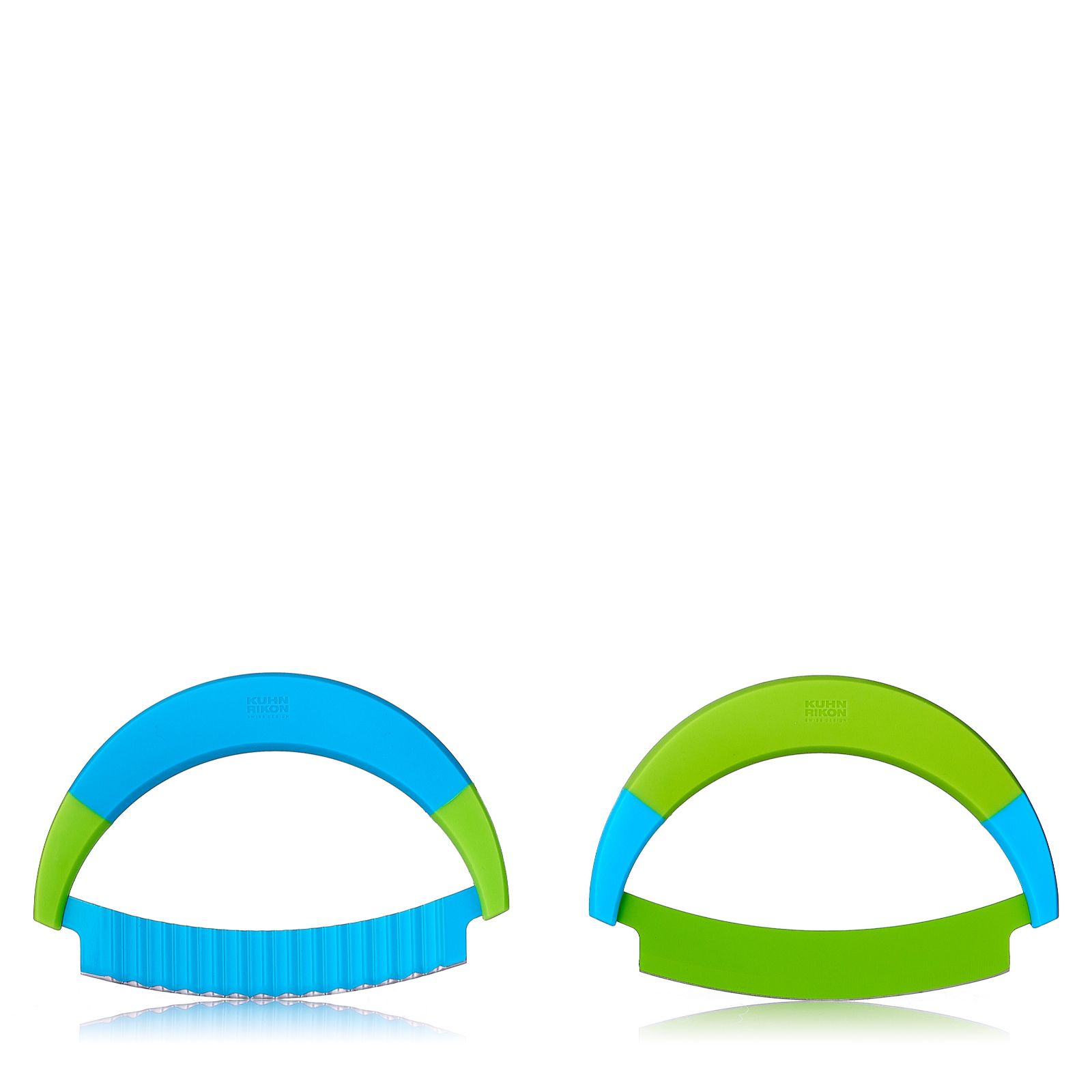 Kuhn Rikon Set of 2 Assorted Softgrip Blade Mezzaluna