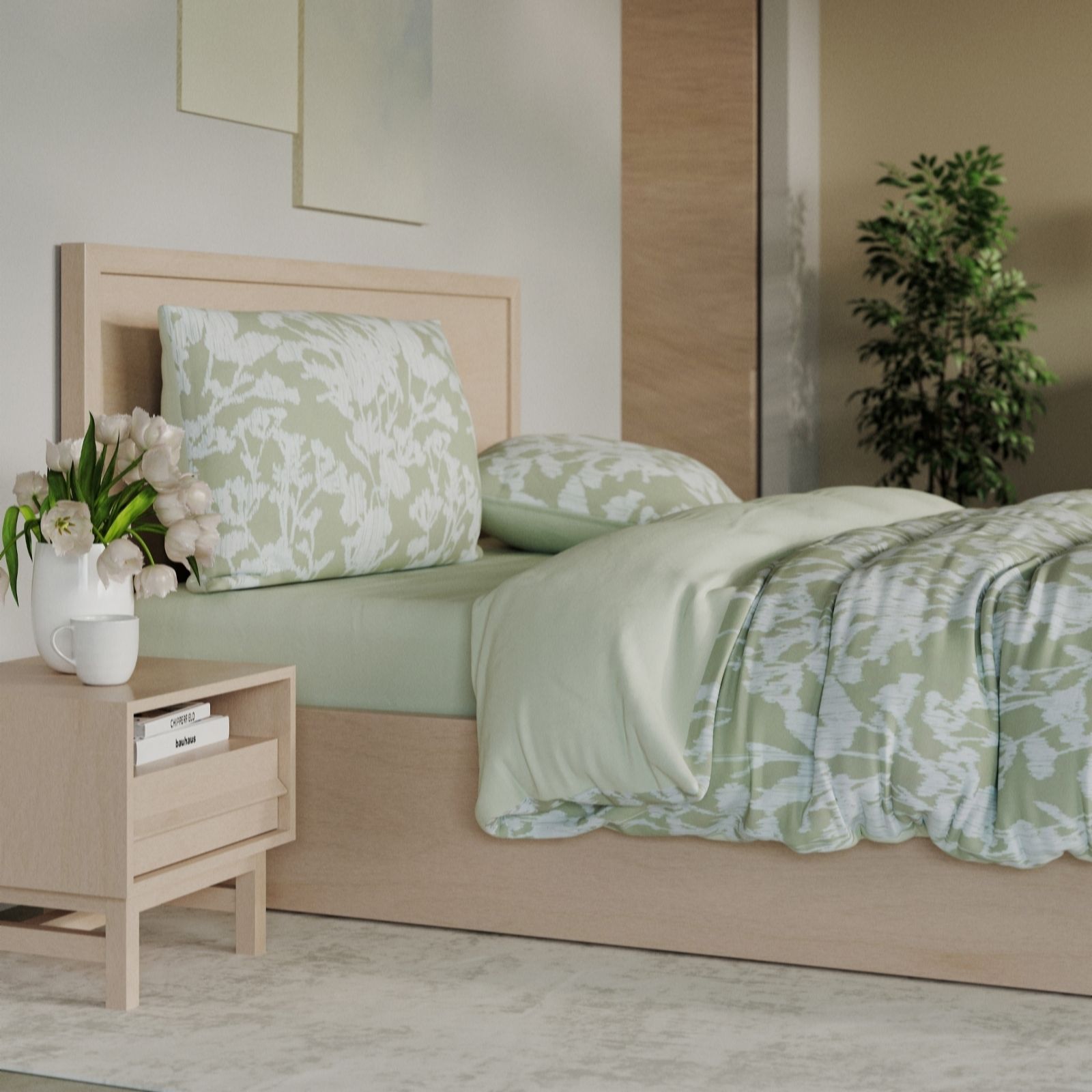 Outlet Supersoft by Cozee Home Boho Coastal 4-Piece Duvet Set