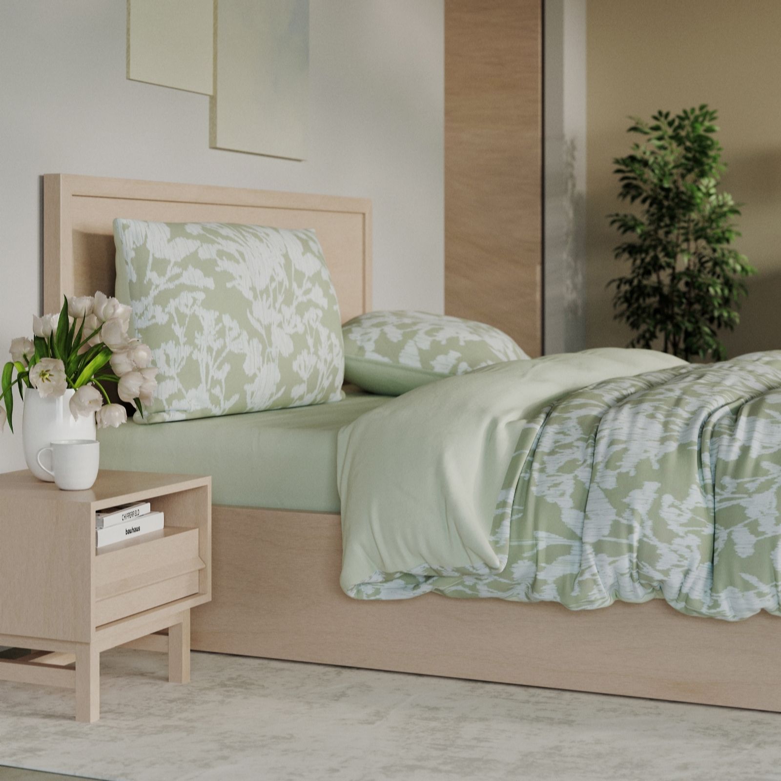 Outlet Supersoft by Cozee Home Boho Coastal 4-Piece Duvet Set