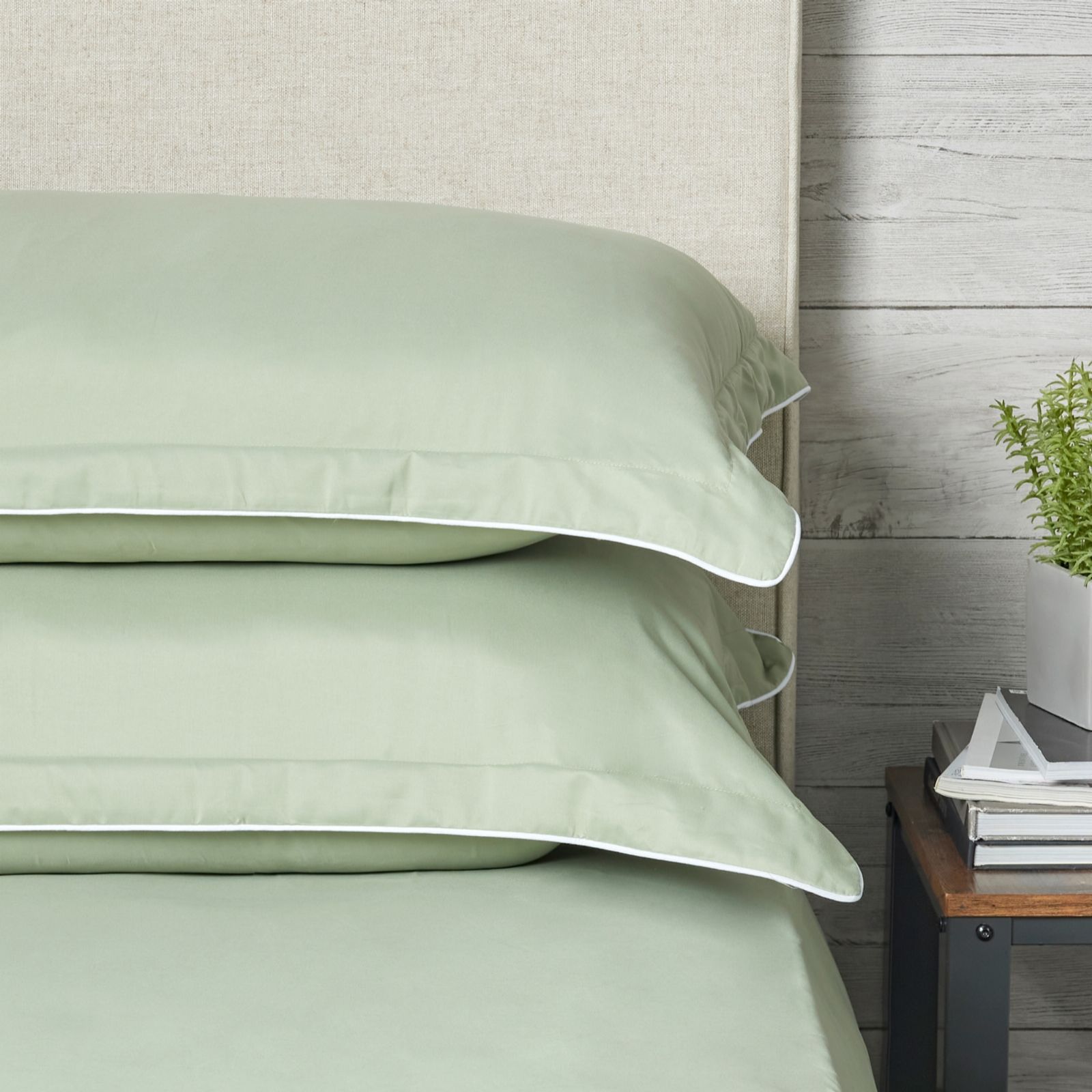 Outlet Supersoft by Cozee Home Set of 2 Standard Contrast Piping