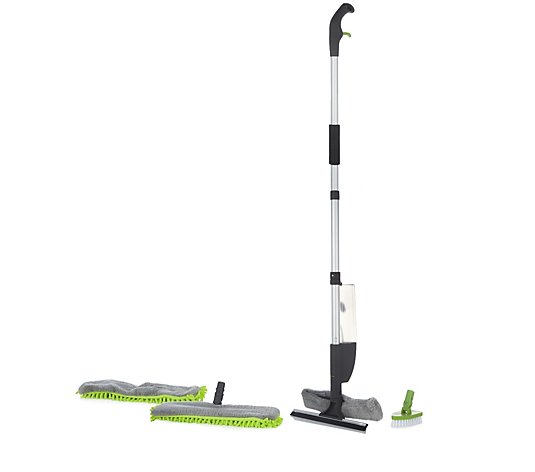 It Works Spray & Clean Flip to Dry Multi Surface Mop with 4 Attachments