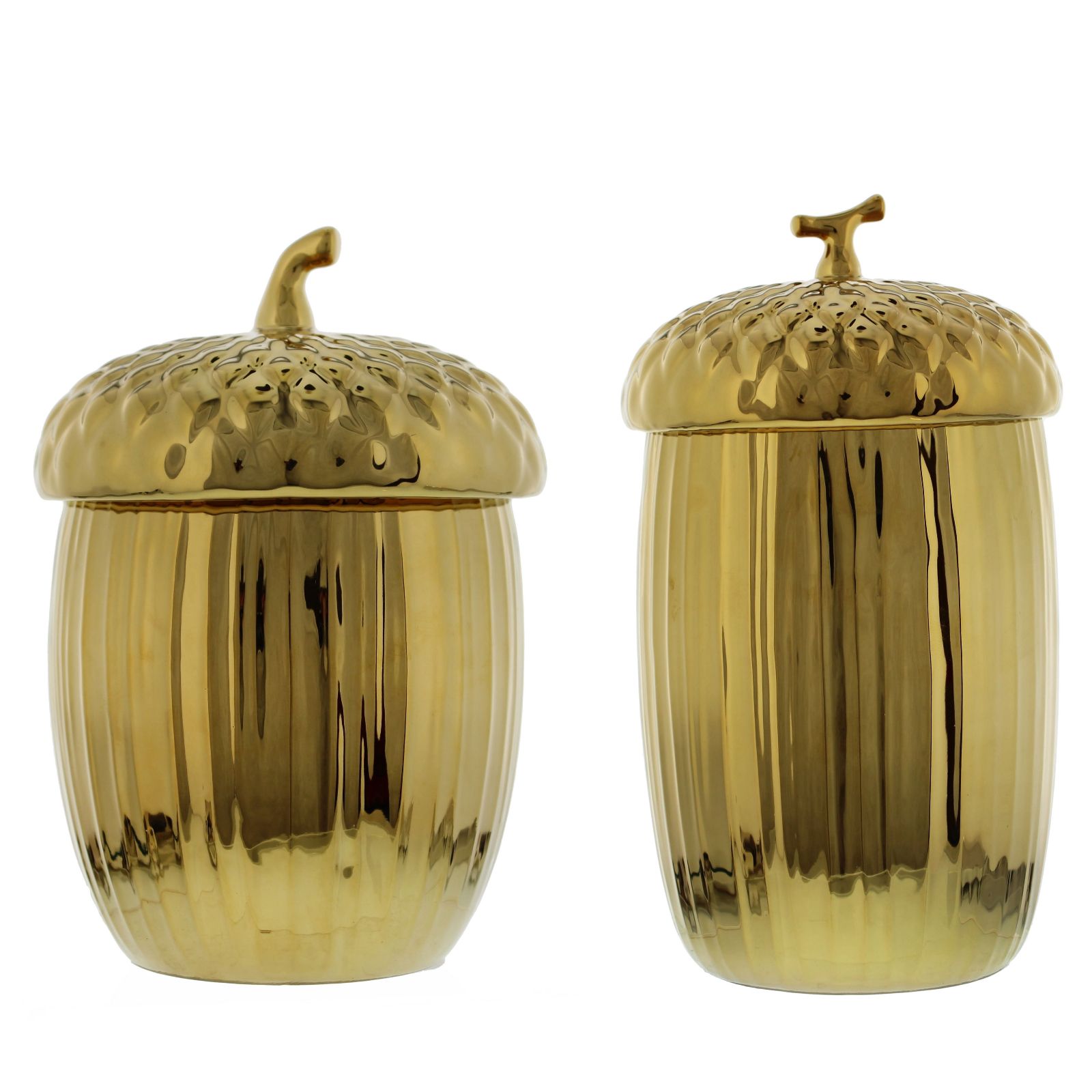 Otters Brook Set Of 2 Acorn Jar's