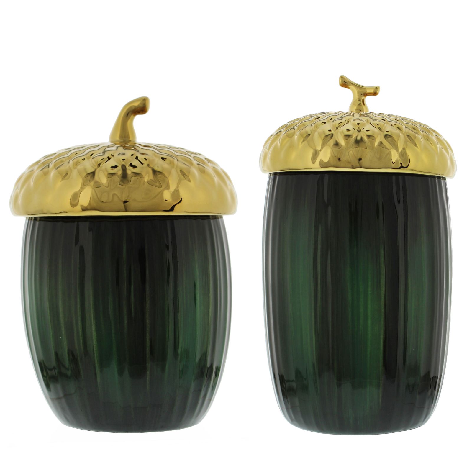 Otters Brook Set Of 2 Acorn Jar's