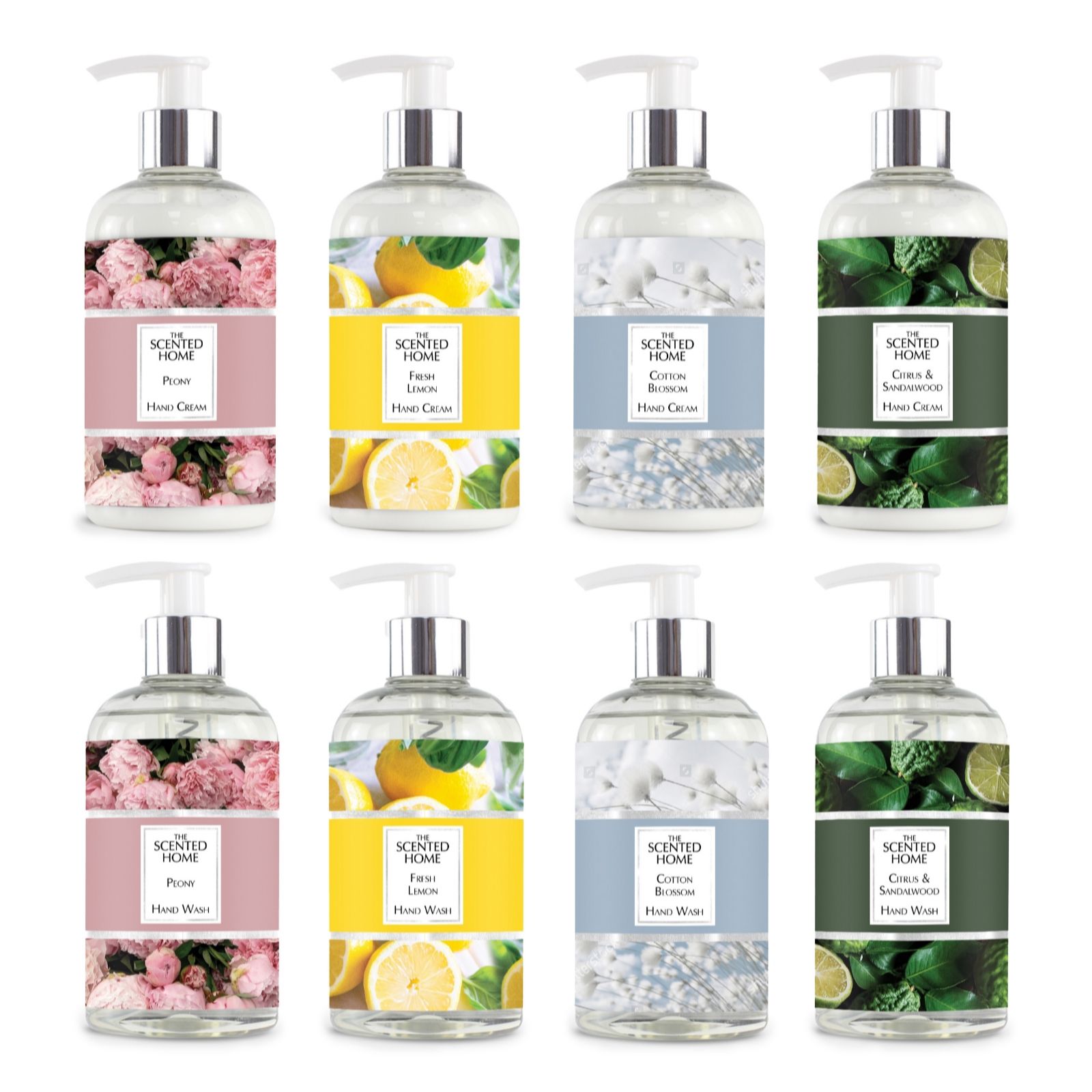 The Scented Home 8 Piece Hand Wash & Hand Cream Bundle