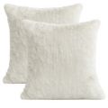 Cozee Home Set of 2 Supreme Soft Faux Fur Cushions