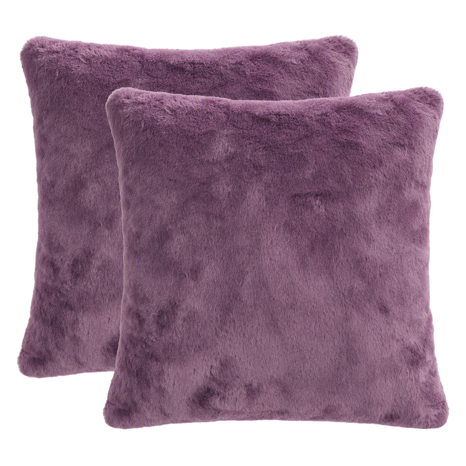 Cozee Home Set of 2 Supreme Soft Faux Fur Cushions