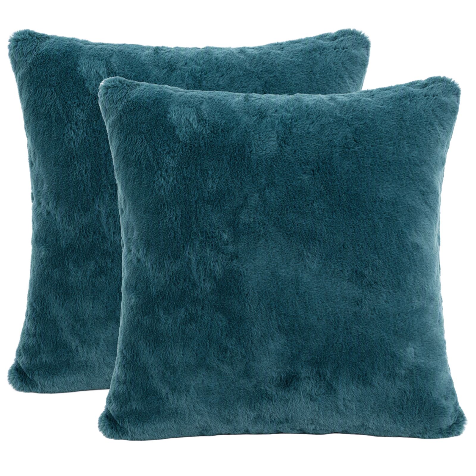 Cozee Home Set of 2 Supreme Soft Faux Fur Cushions