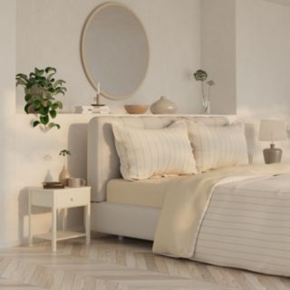 Northern Nights 100% Brushed Cotton Stripe 4 Piece Duvet Set