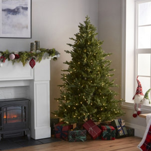 Santa's Best 116 Function Pre-Lit Gumdrop Auburn Christmas Tree - 818350