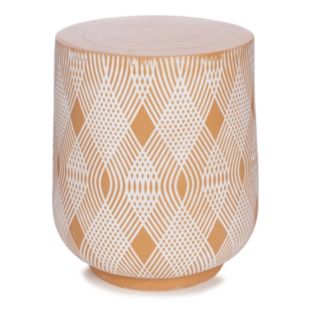 Sara by Sara Davies Indoor Outdoor Geometric Pattern Side Table