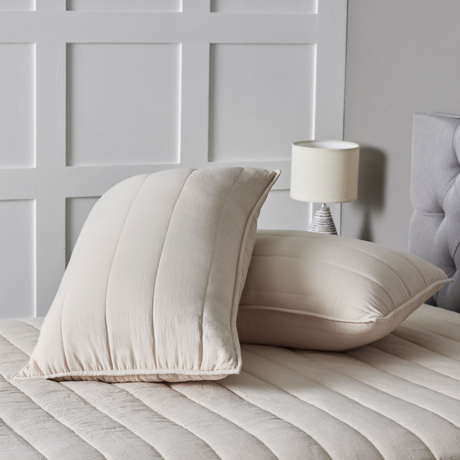 Outlet Northern Nights Quilted Channel Stitch Set of 2 of Pillowcases
