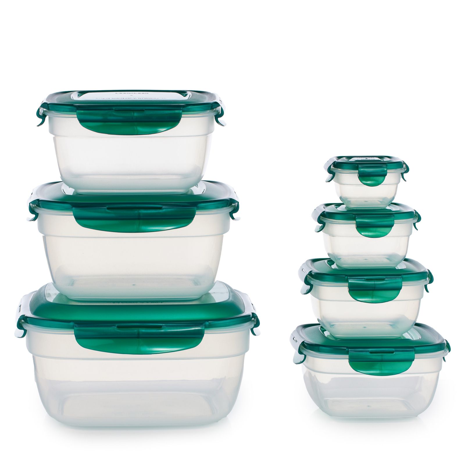 Outlet Lock & Lock Set of 7 Zen Containers with Handle Lid