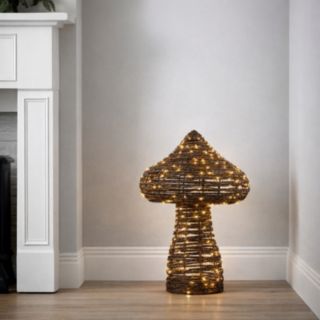 Sara by Sara Davies Rattan Prelit Mushroom