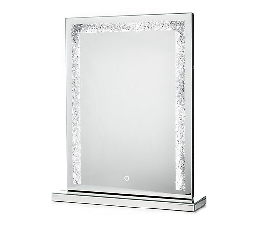 JM by Julien Macdonald Large Encapsulated Crystal Light Up Table Mirror