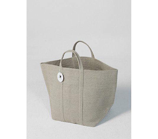 Outlet K by Kelly Hoppen Cotton Braided Oversized Storage Bag