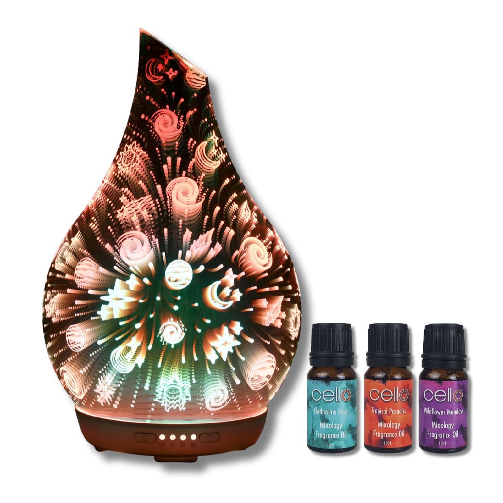 Cello Ultrasonic White Light & Remote Plus 3 Oils