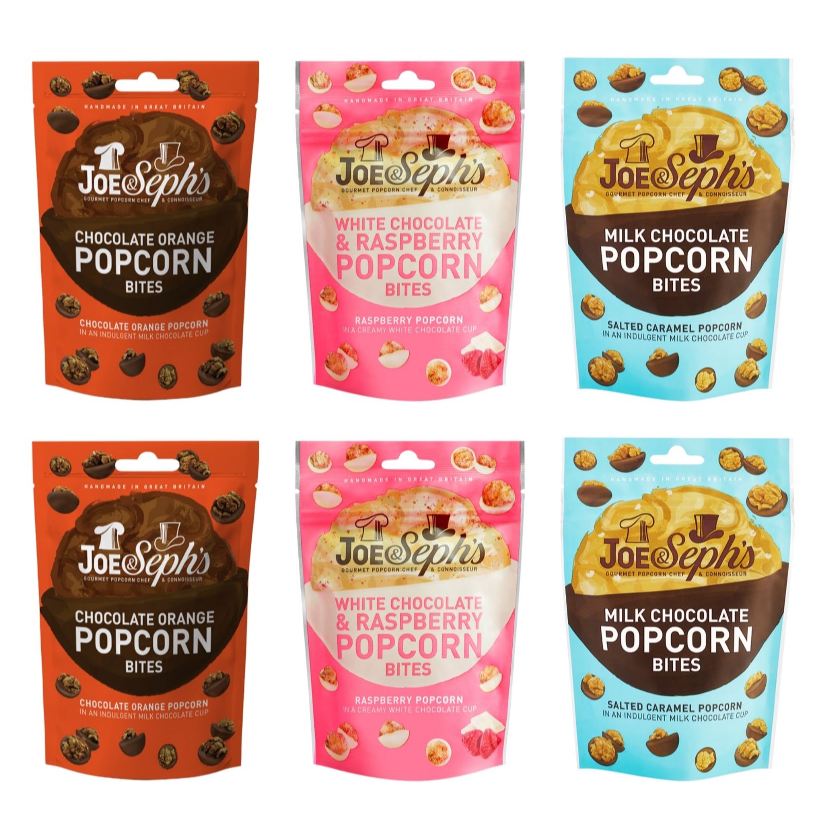Joe & Seph's Set of 6 Popcorn Bites Favourites