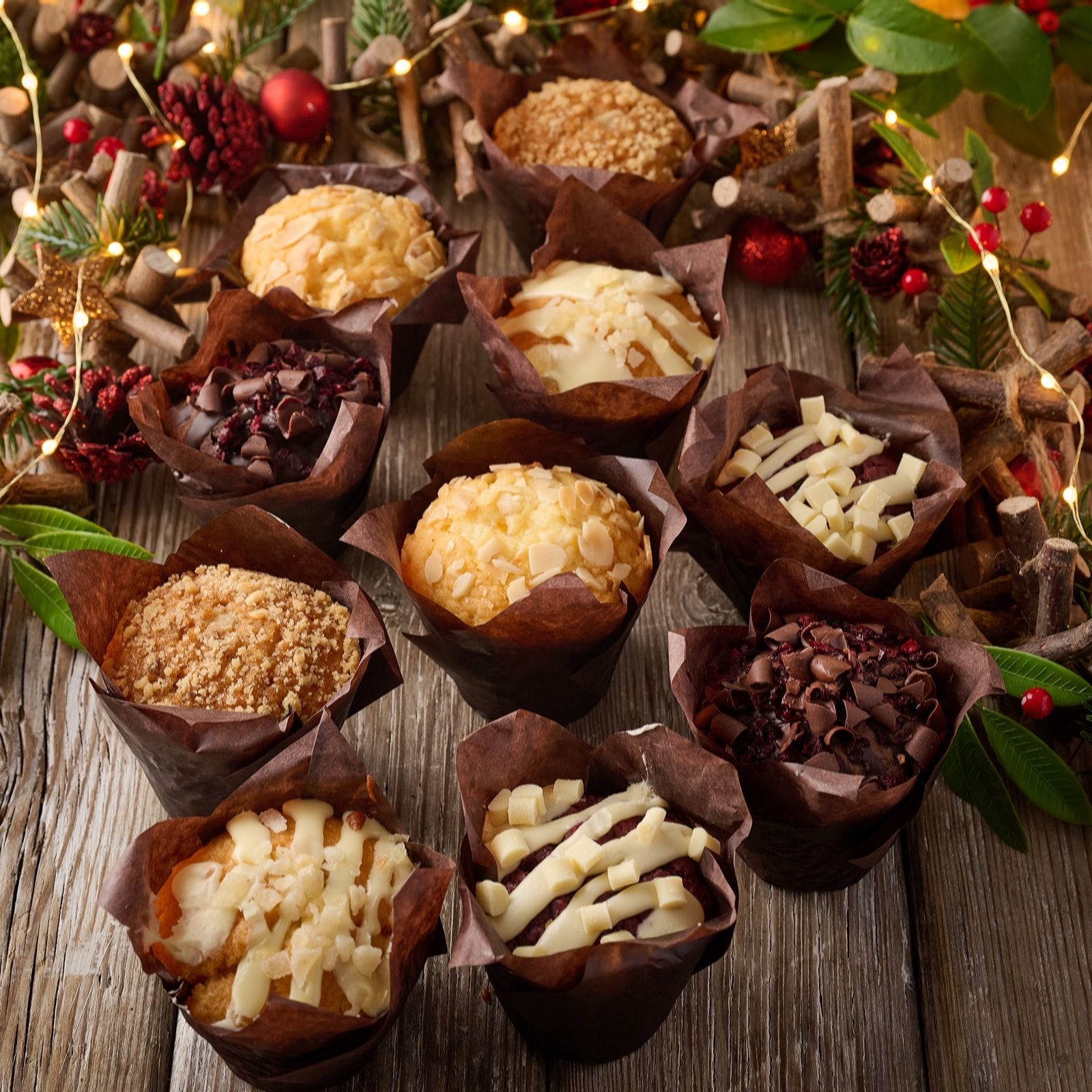 The Original Cake Company 10 Piece Winter Muffins Selection