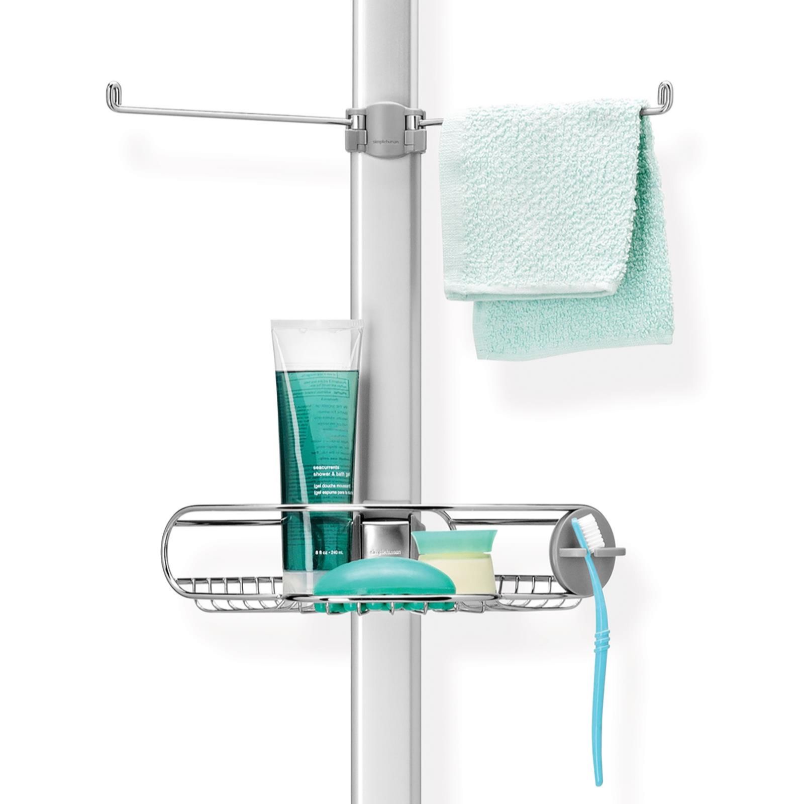 Simplehuman 8' Tension Shower Caddy and Foldaway Squeegee