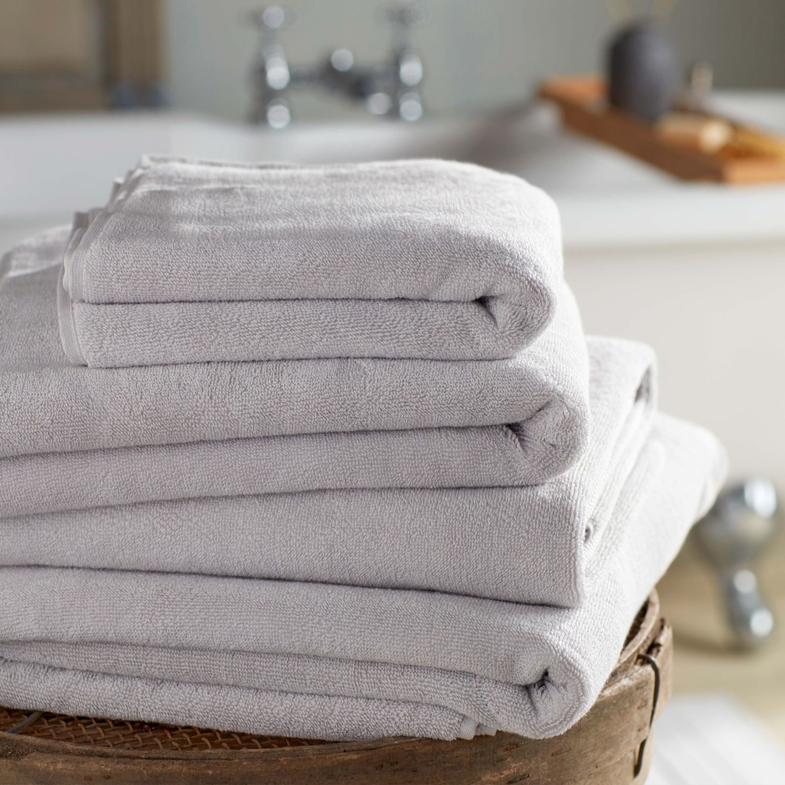 Secret Linen Store Luxury 100% Cotton 4 Piece Bath & Hand Towel Bundle