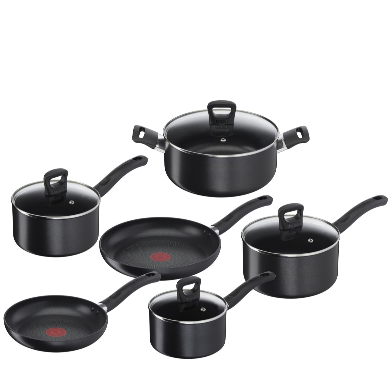 TEFAL Enhance Aluminium 6 Piece Non-Stick Pan Set G162S644