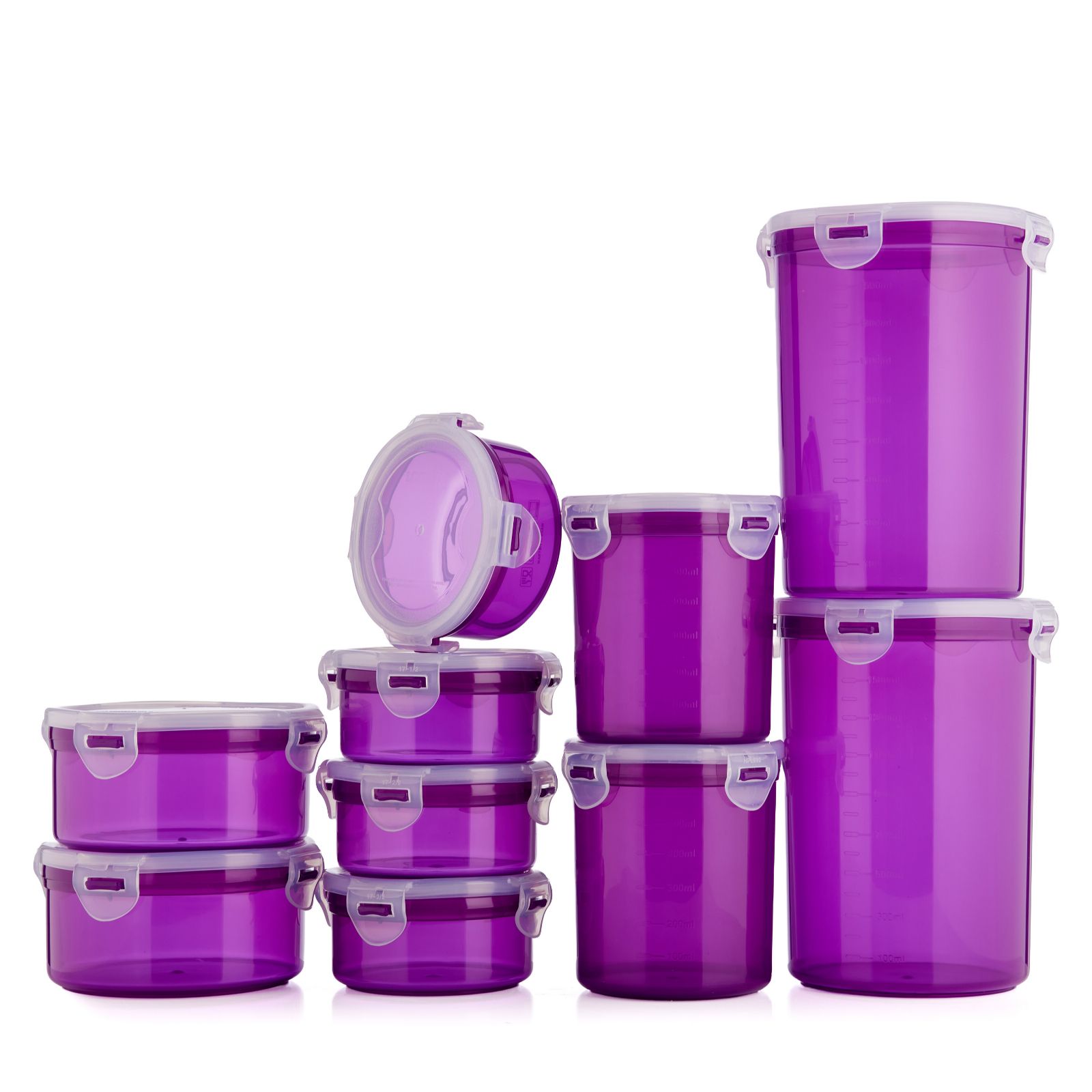 LocknLock 10 Piece Round Canister Storage Set