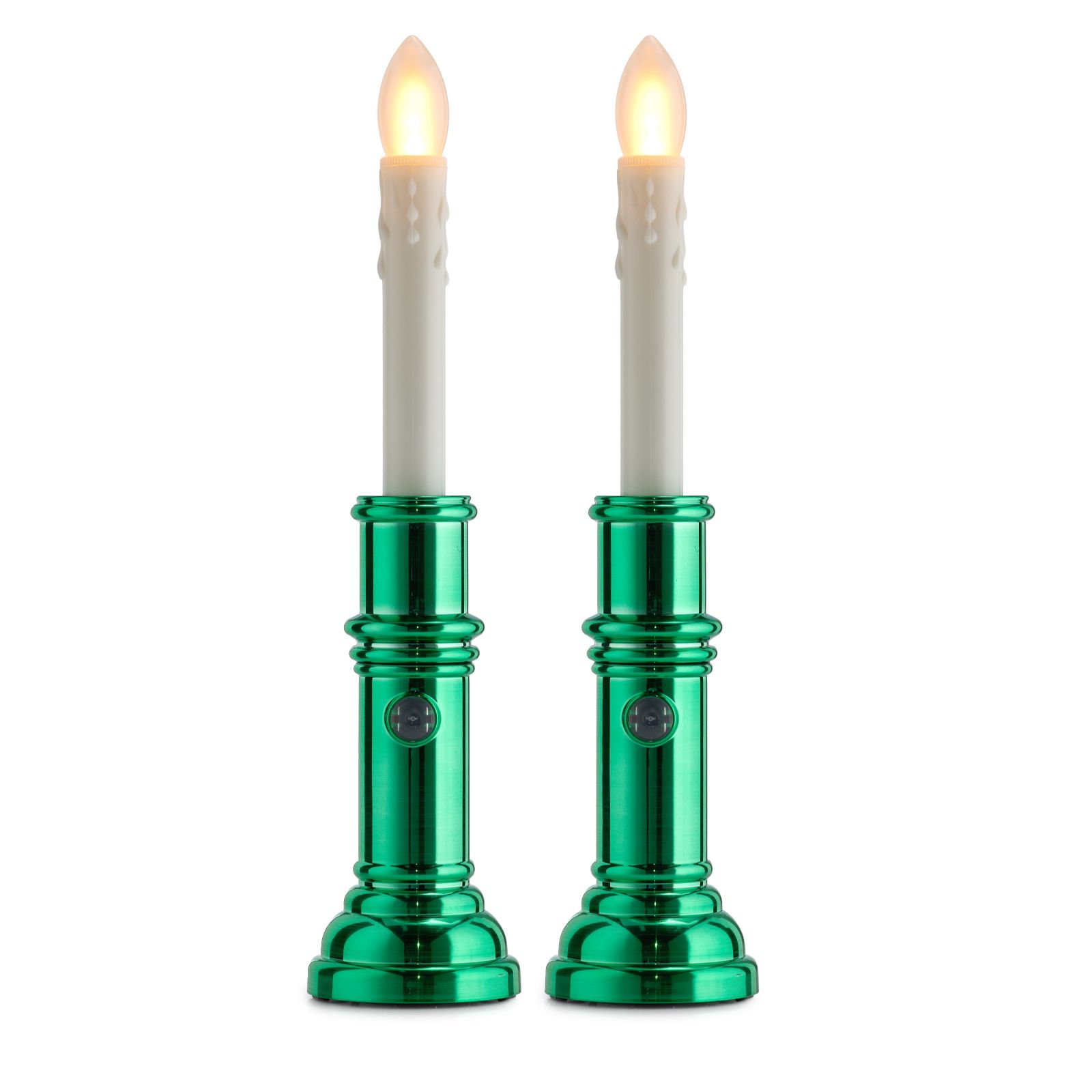 Bethlehem Lights Set of 2 Pre Lit Digital Flame Taper Candles