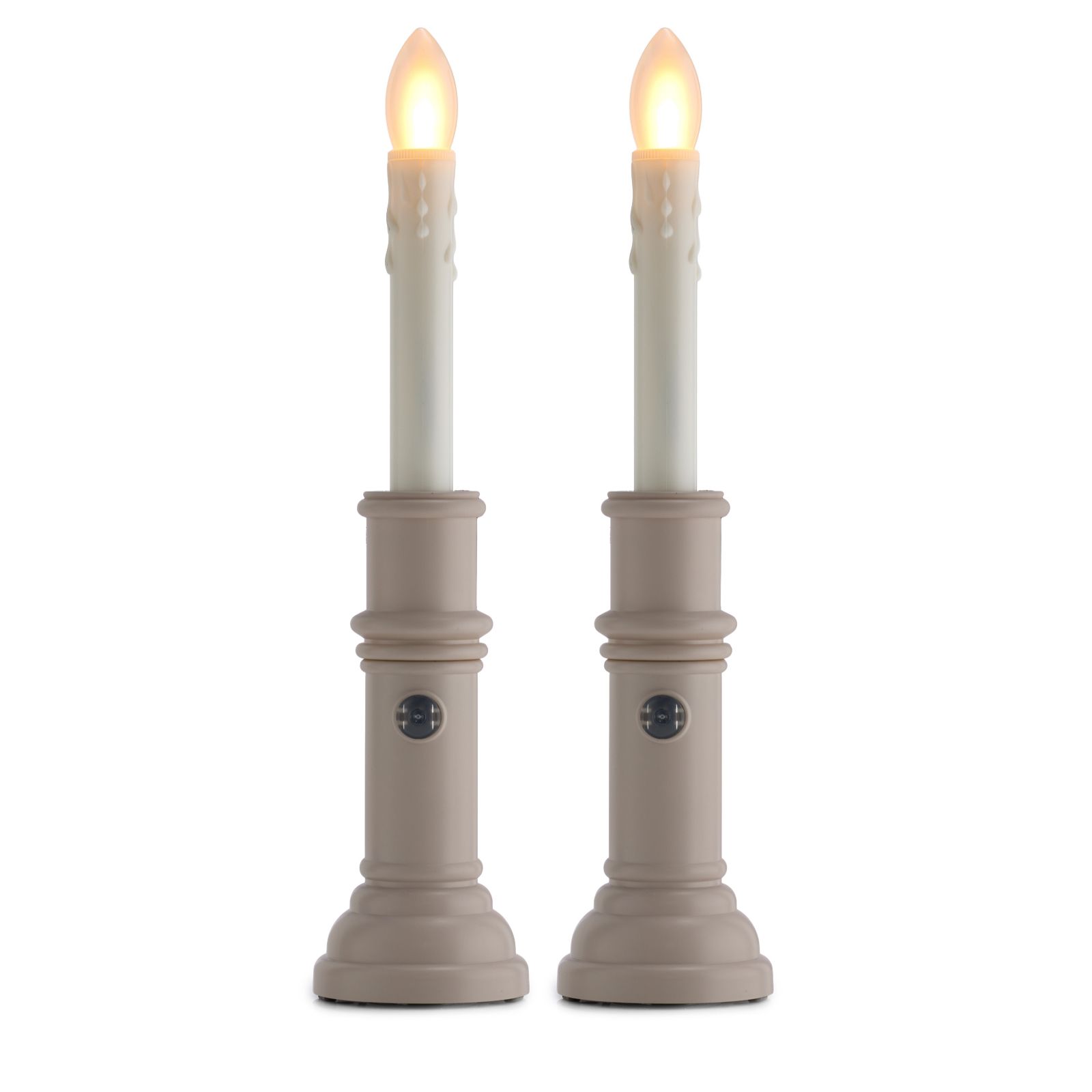 Bethlehem Lights Set of 2 Pre Lit Digital Flame Taper Candles