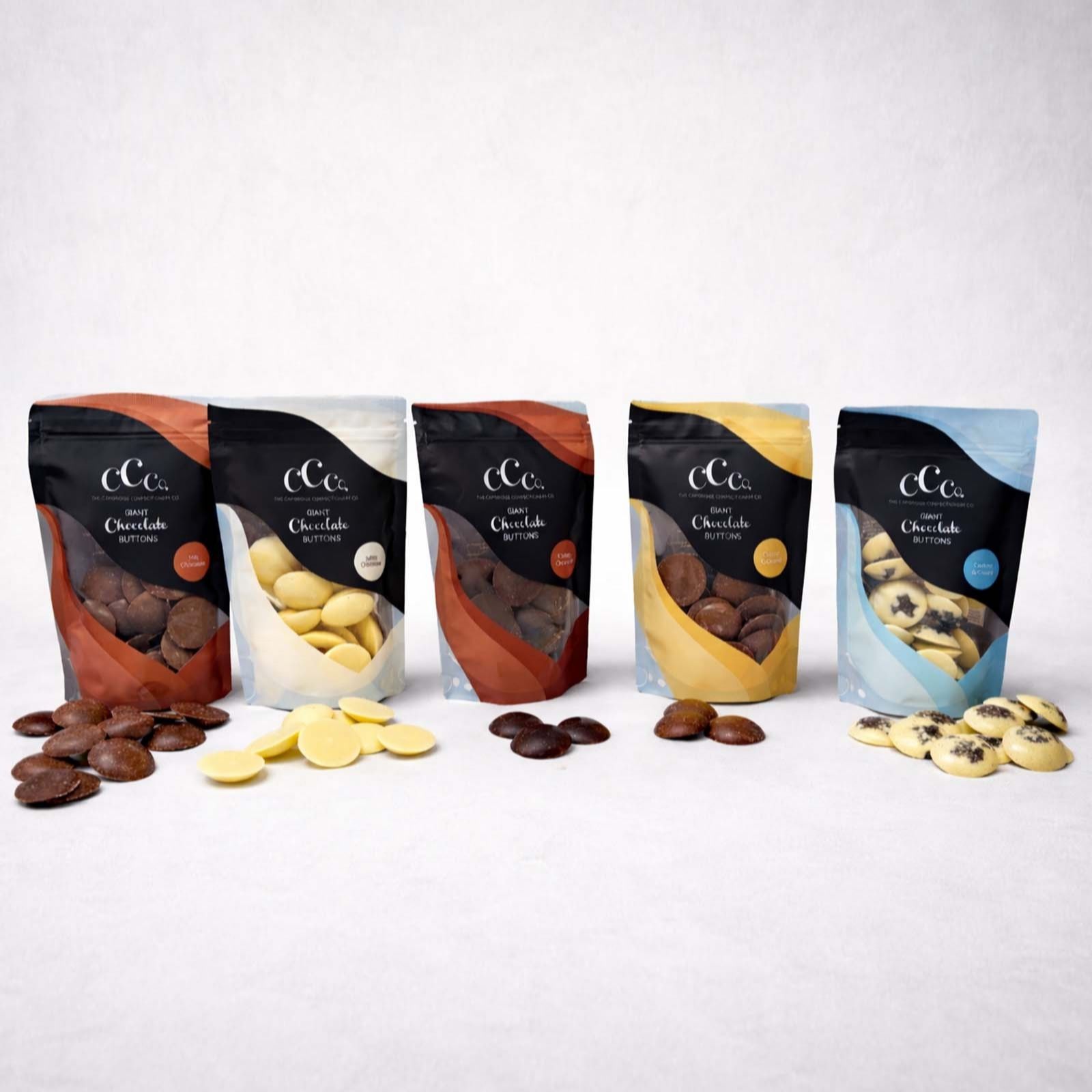 Calico Cottage Set of 5 Giant Button Pouches