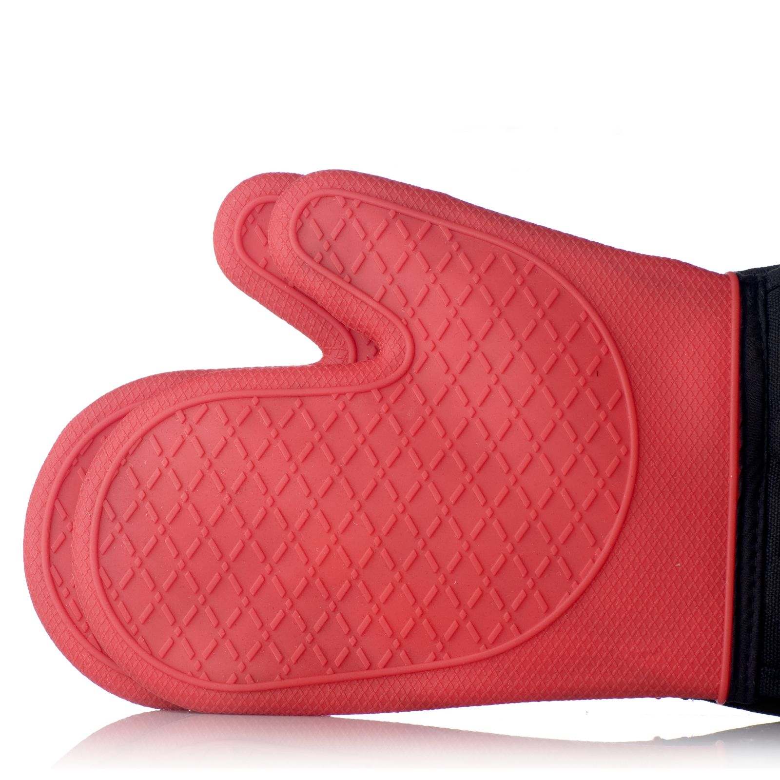 Cuisinier Silicone Double Oven Glove with Cotton Lining QVC UK