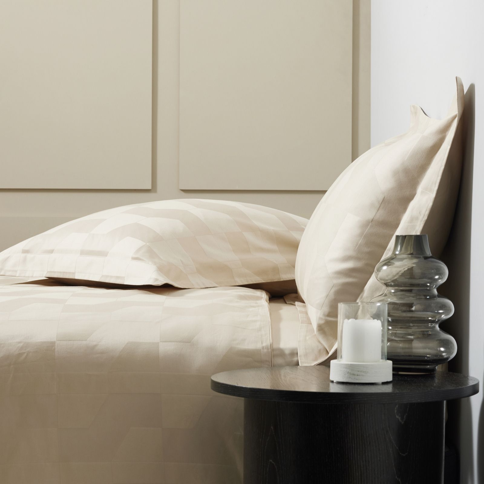 K by Kelly Hoppen 100% Cotton Set of 2 Jacquard Pillowcases