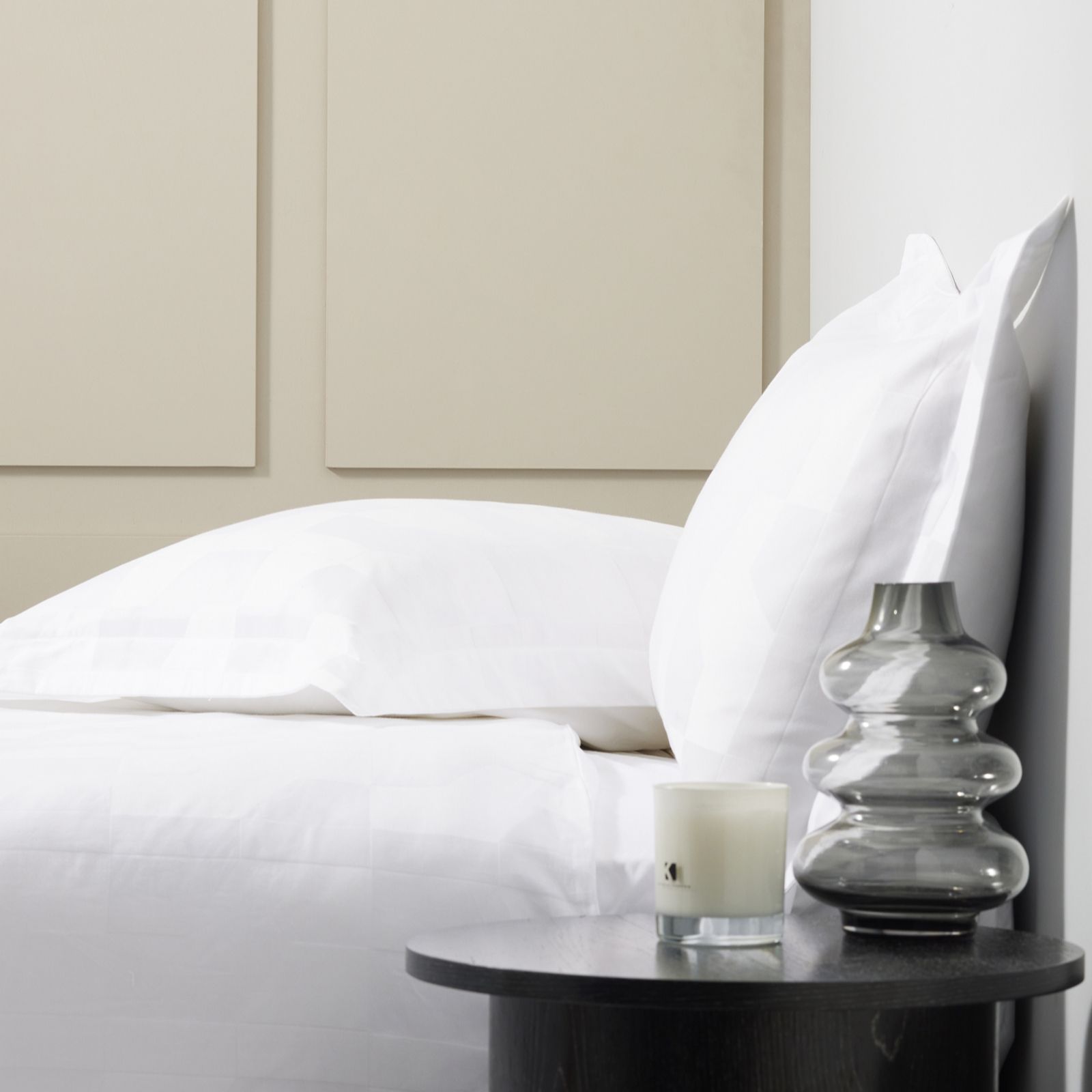 K by Kelly Hoppen 100% Cotton Set of 2 Jacquard Pillowcases