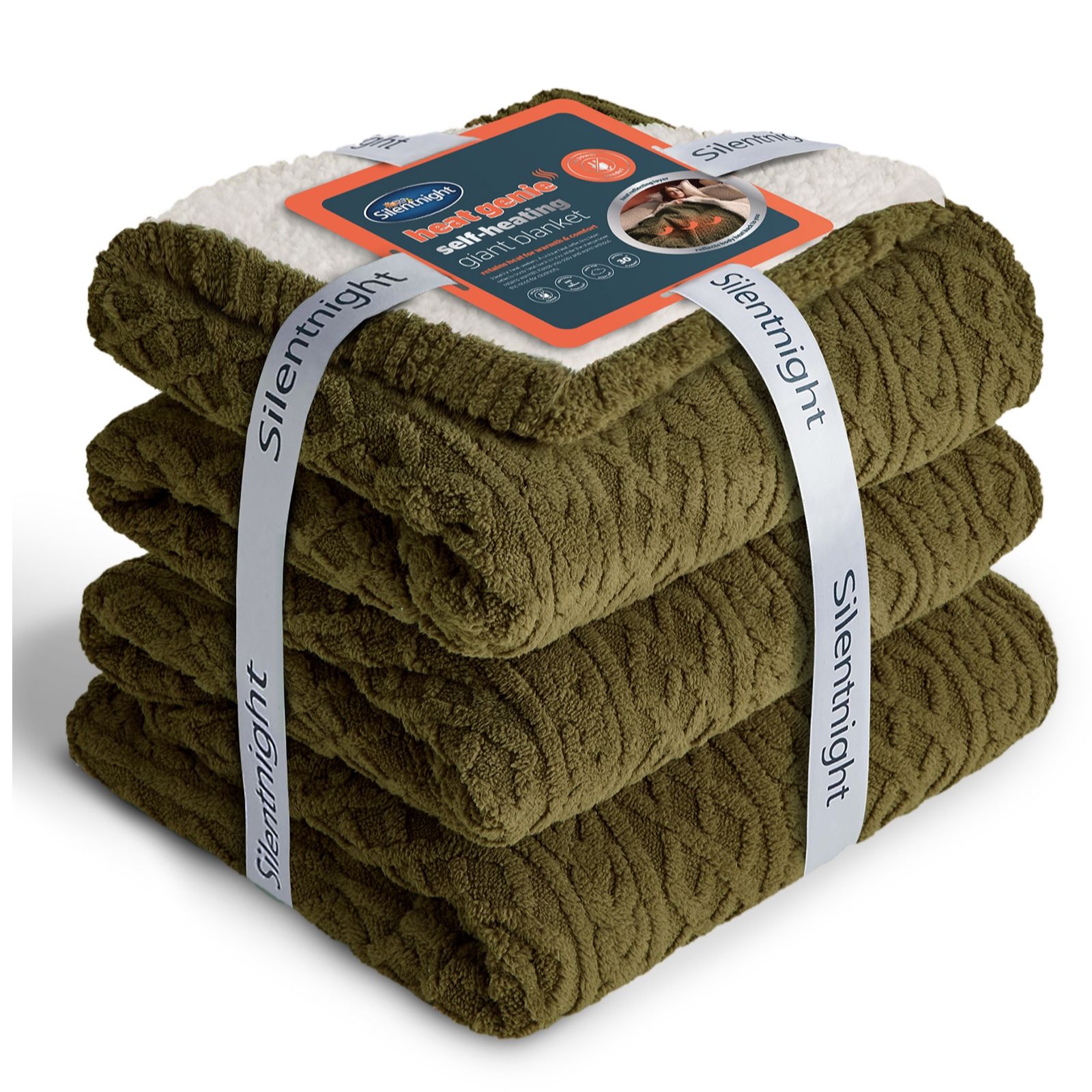 Silentnight Heat Genie Giant Chunky Knit Blanket