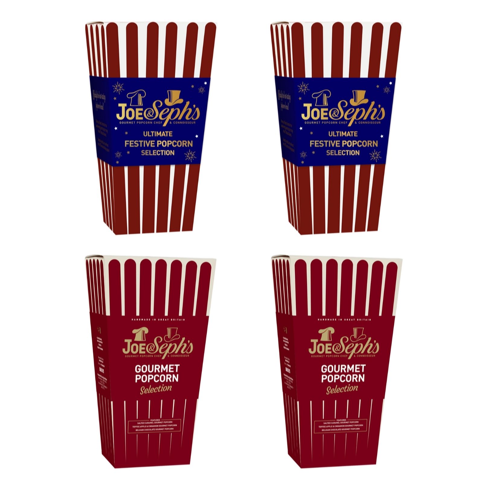 Joe & Seph's Set of 4 Ultimate Popcorn Boxes