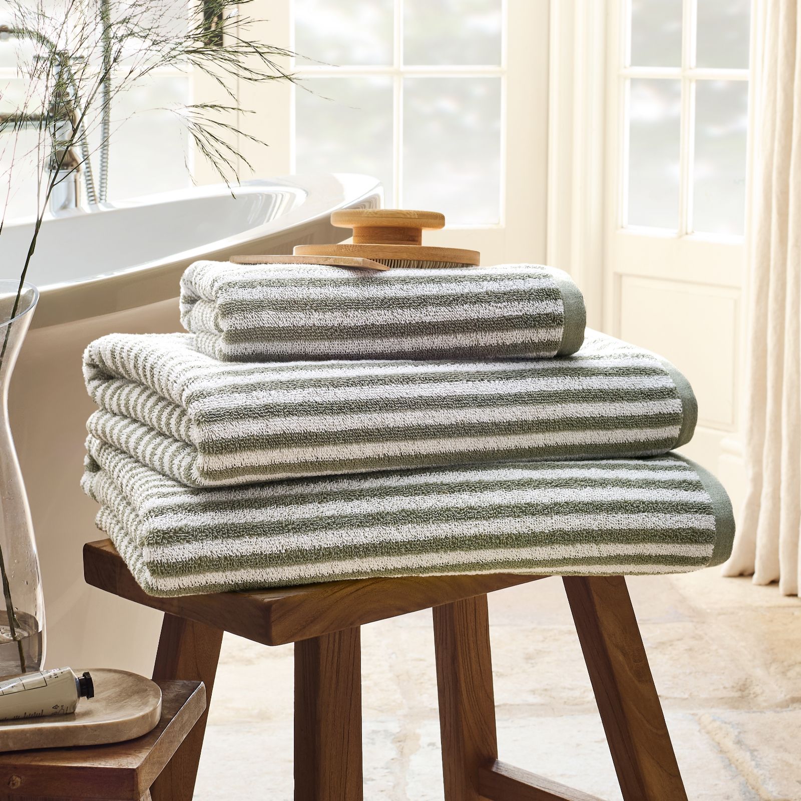 Christy Portobello Stripe 4 Piece Towel Bundle