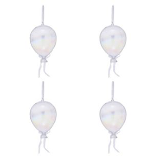 Home Stories Set of 4 Glass Balloons Tree Ornament