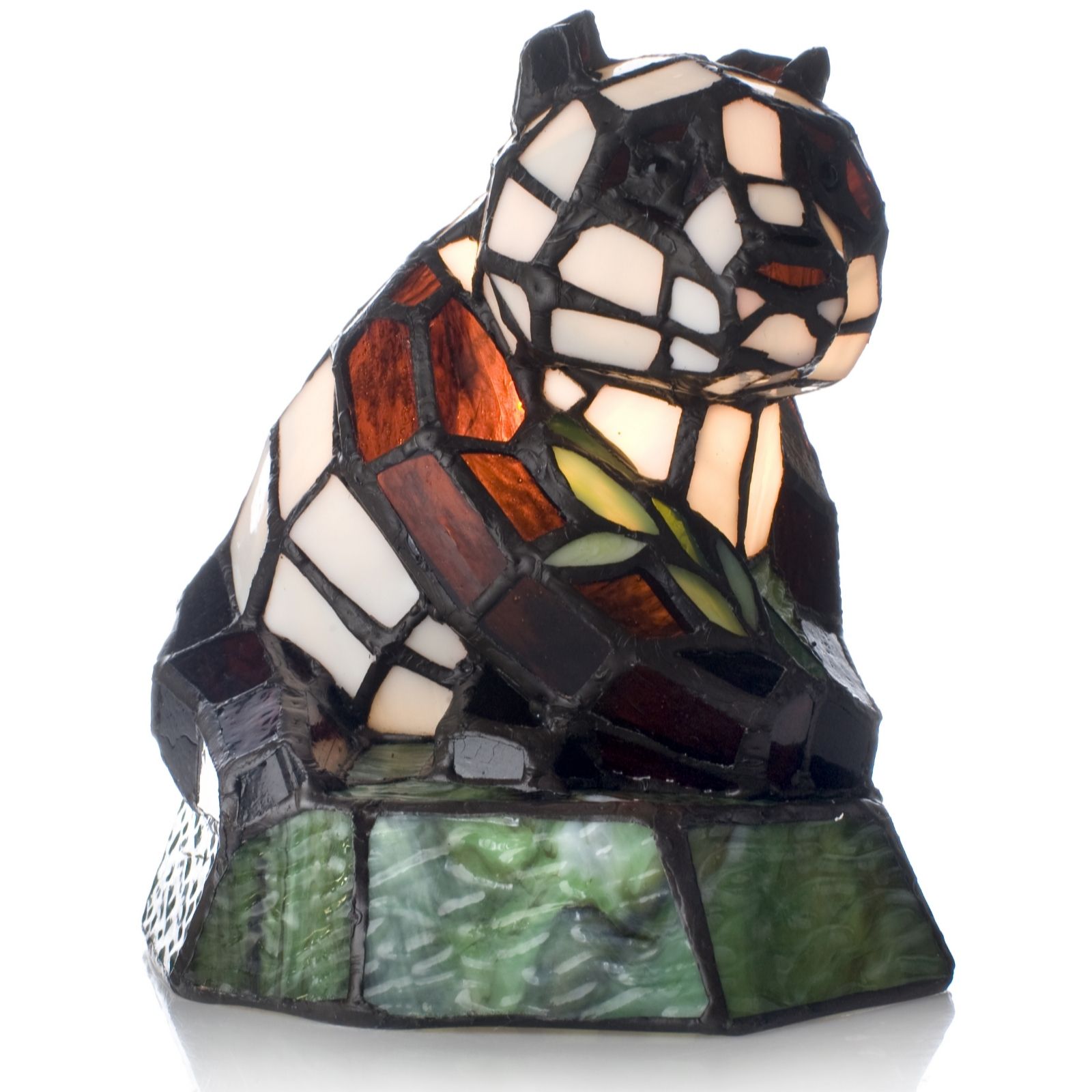 Tiffany Style Handcrafted Novelty Panda Lamp QVC UK