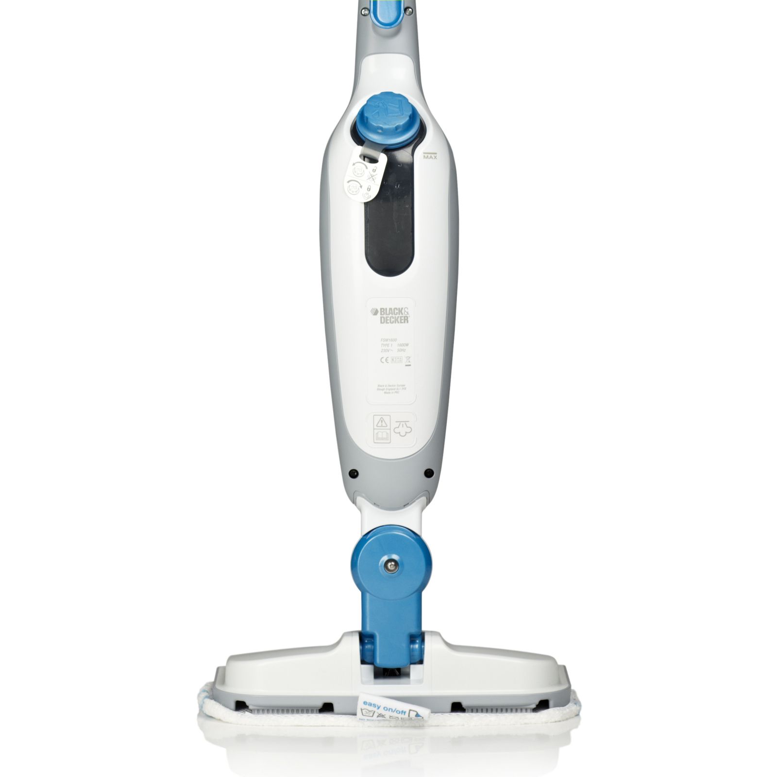 Black & Decker 1600w Steam Mop with Autoselect & Carpet Glider QVC UK