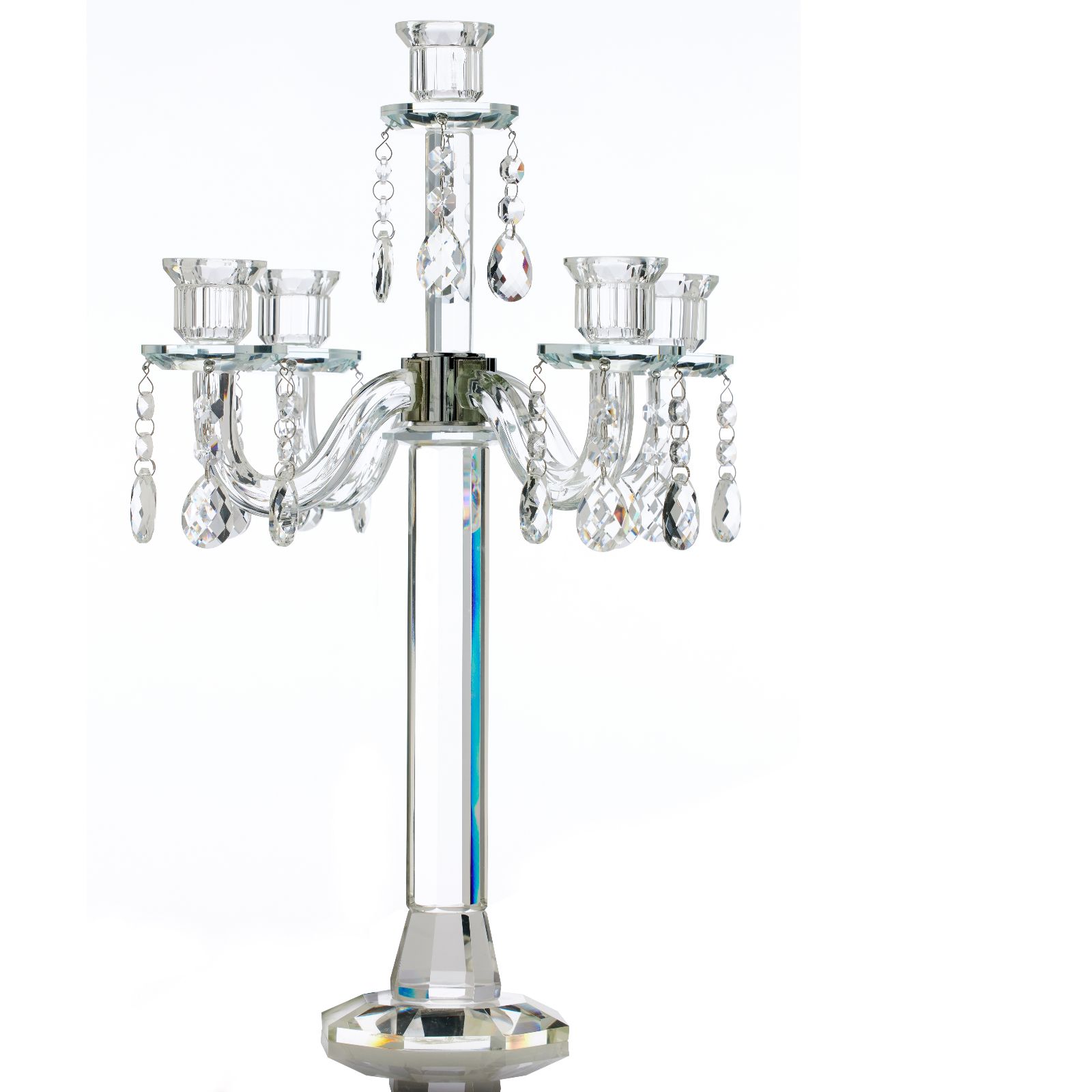 JM by Julien Macdonald Large Glass Candelabra
