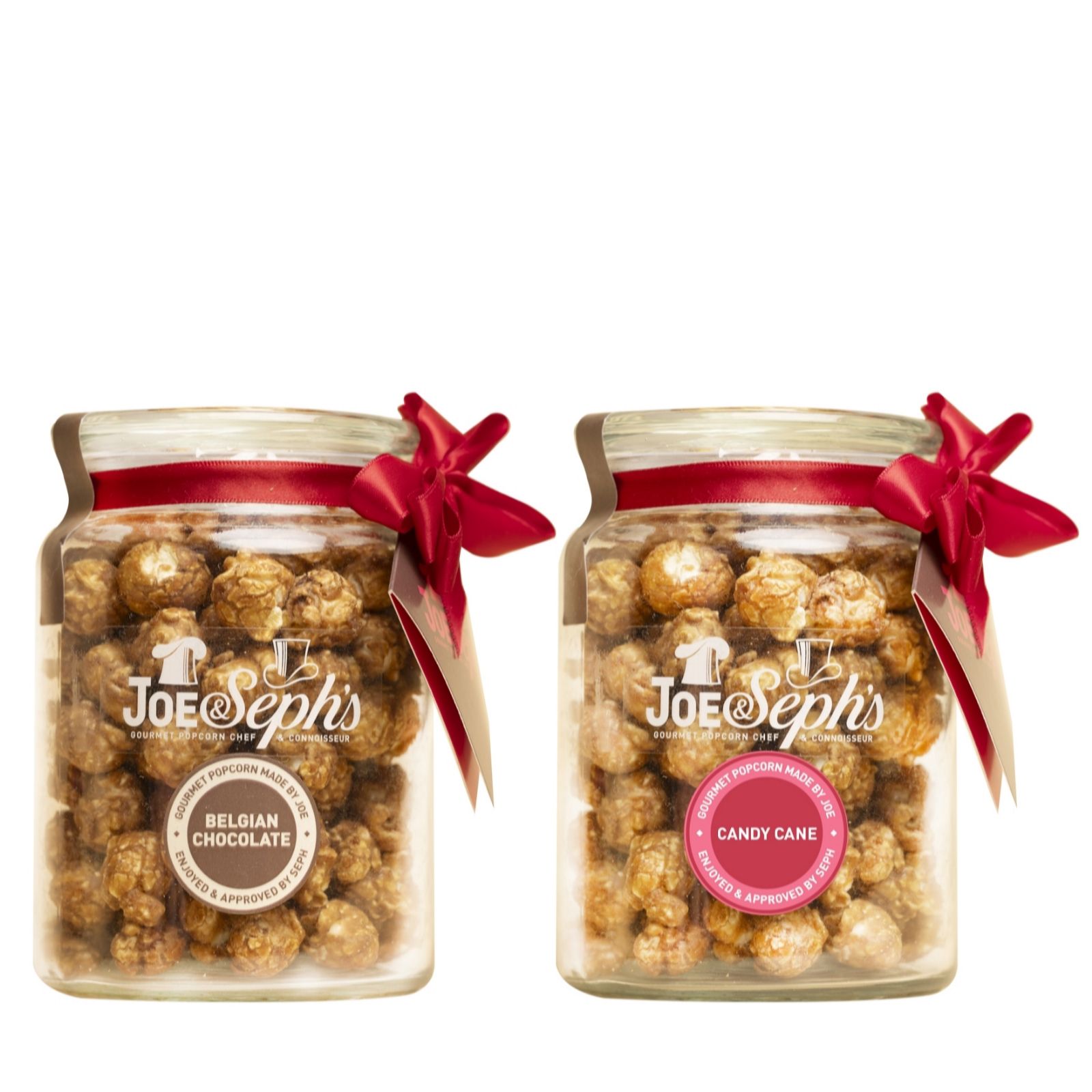 Joe & Seph's Set of 2 Decorated Popcorn Gift Jars