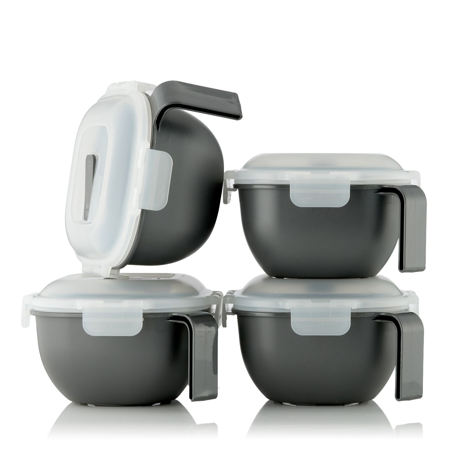 Lock & Lock Set of 4 Microwave Containers with Vented Lids