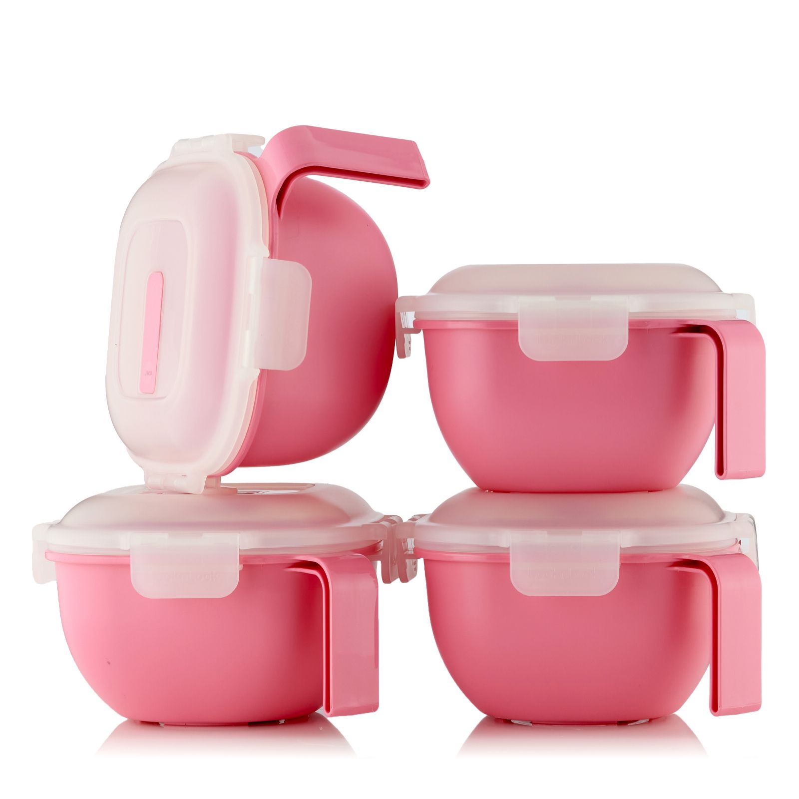 Lock & Lock Set of 4 Microwave Containers with Vented Lids