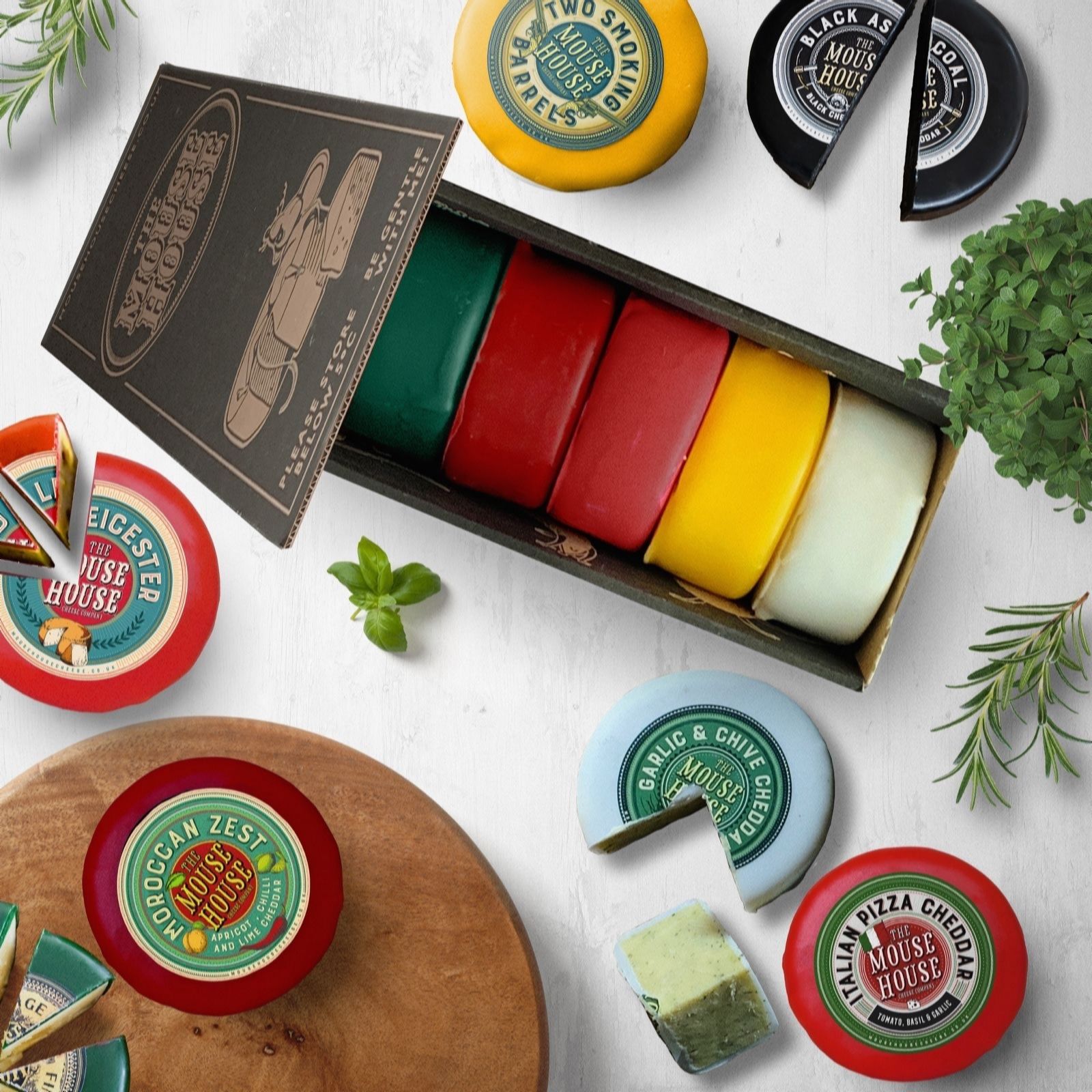 The Mouse House Set of 7 Rainbow Truckles