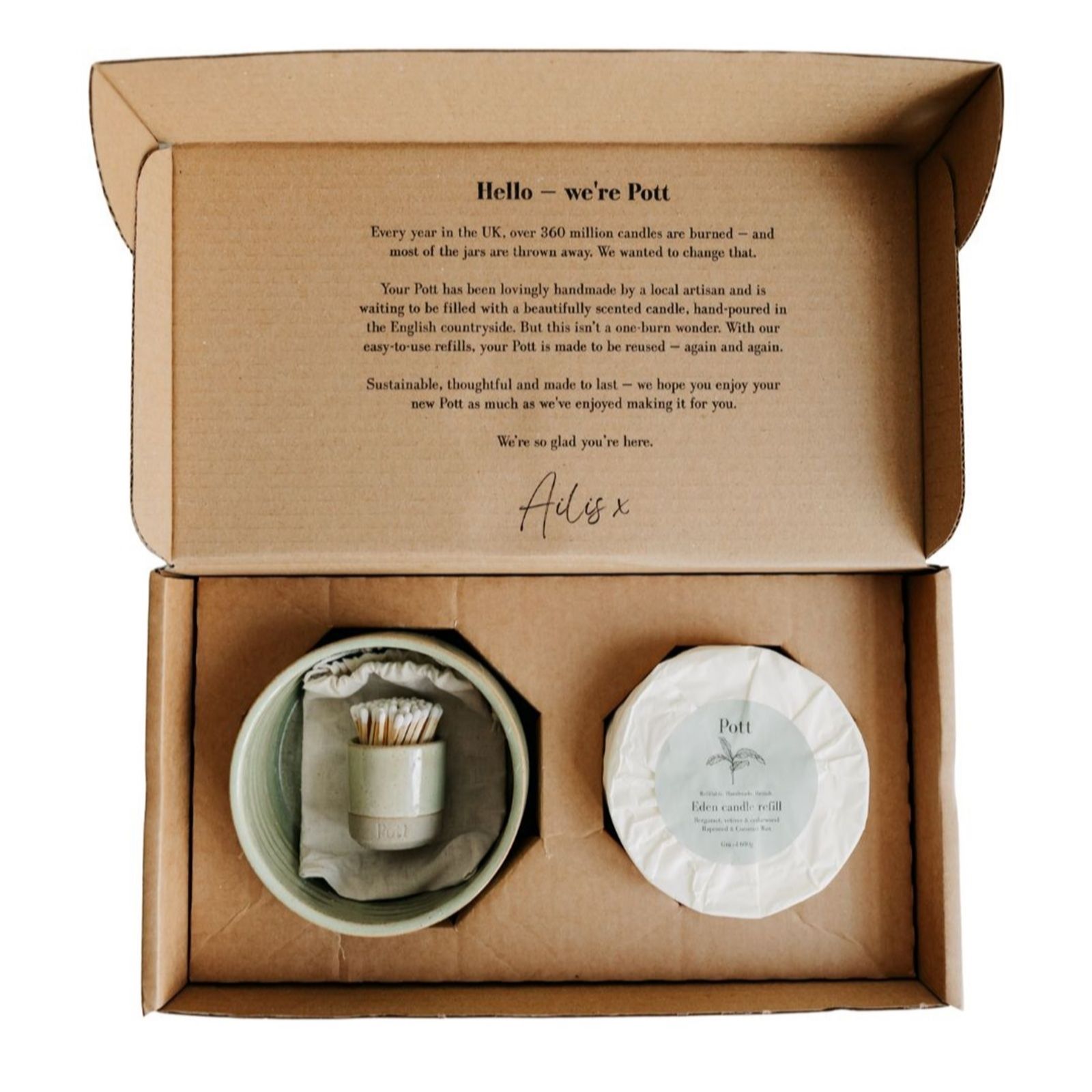 Pott Grand Refillable Candle Starter Pack