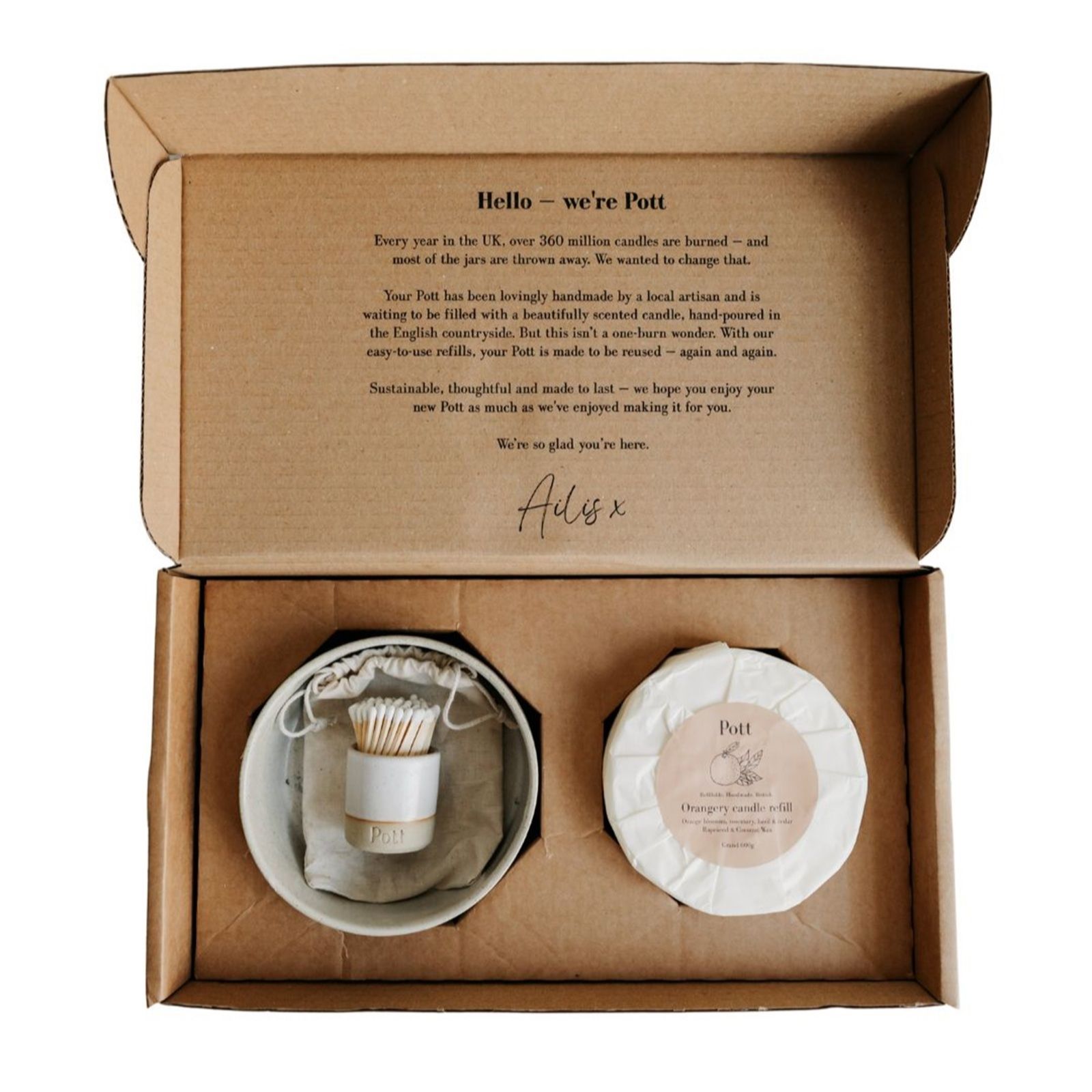 Pott Grand Refillable Candle Starter Pack