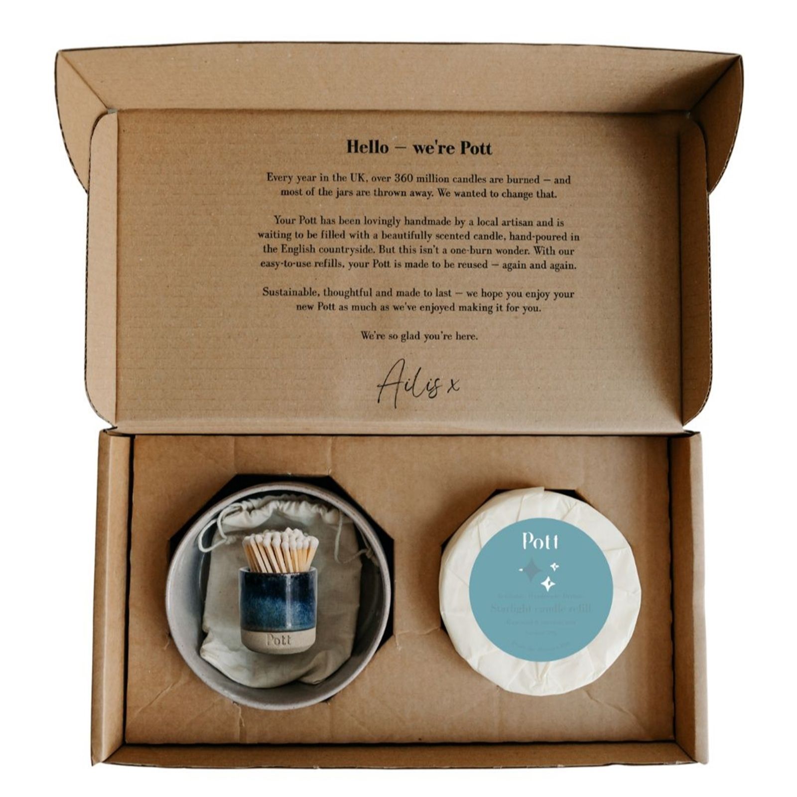 Pott Grand Refillable Candle Starter Pack