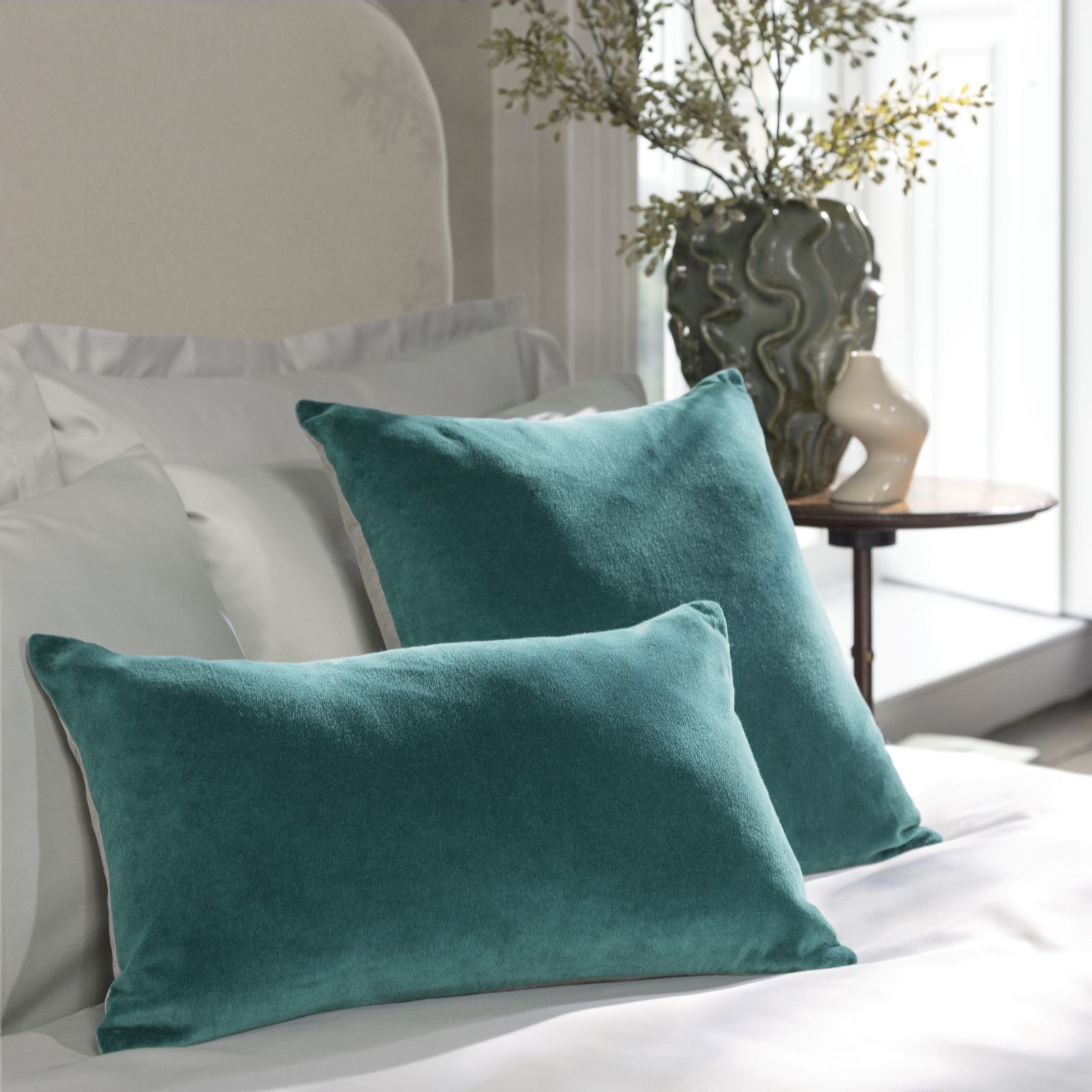 Christy Jaipur Cotton & Velvet Cushion