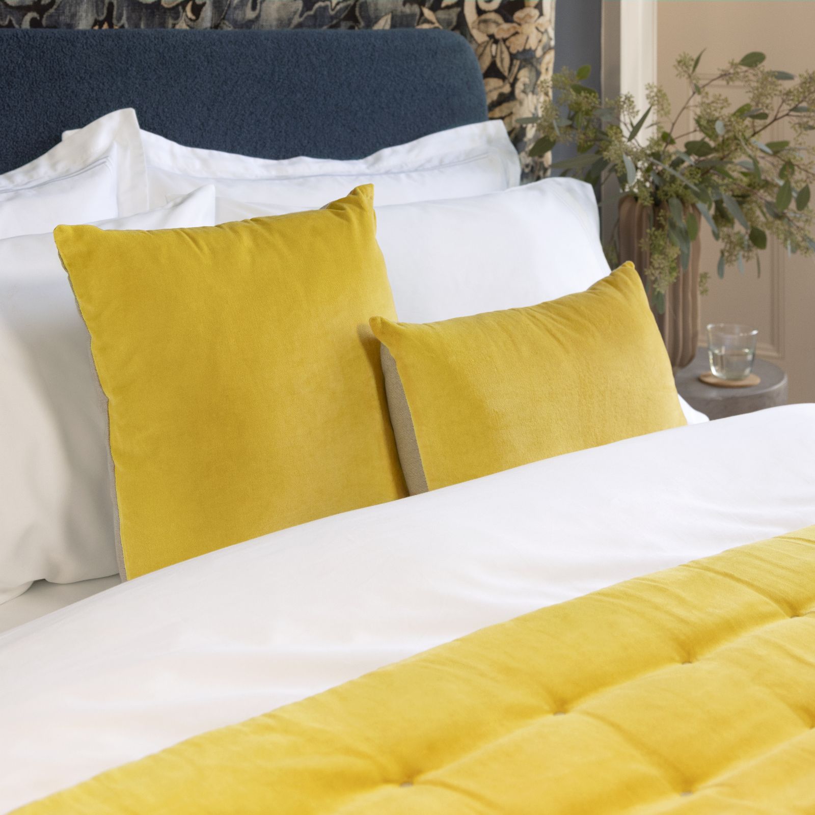 Christy Jaipur Cotton & Velvet Cushion